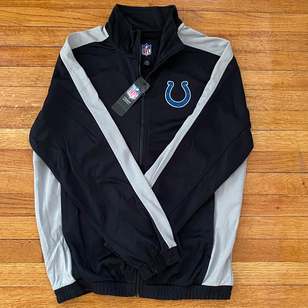 Indianapolis Colts Full Zip Track Jacket - Size Medium (Men's)